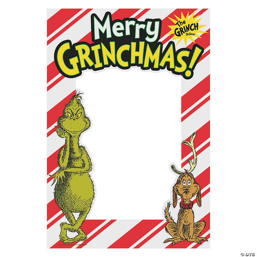 17" x 25" Dr. Seuss&#8482; The Grinch Instaframe Foam Photo Booth Cutout Image