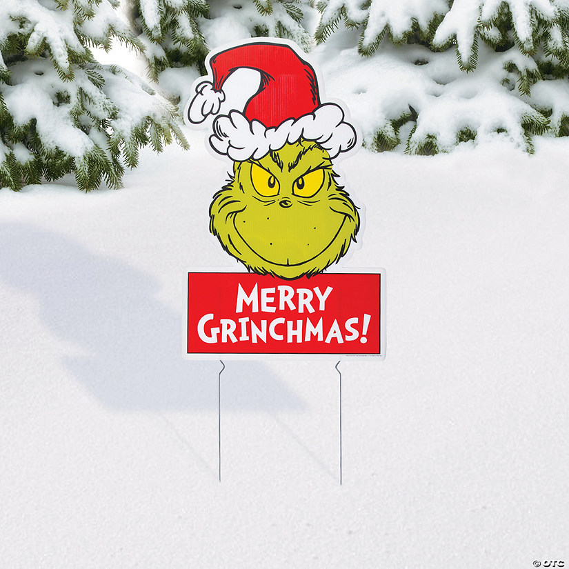 17" x 27" Dr. Seuss&#8482; The Grinch Outdoor Yard Sign Image
