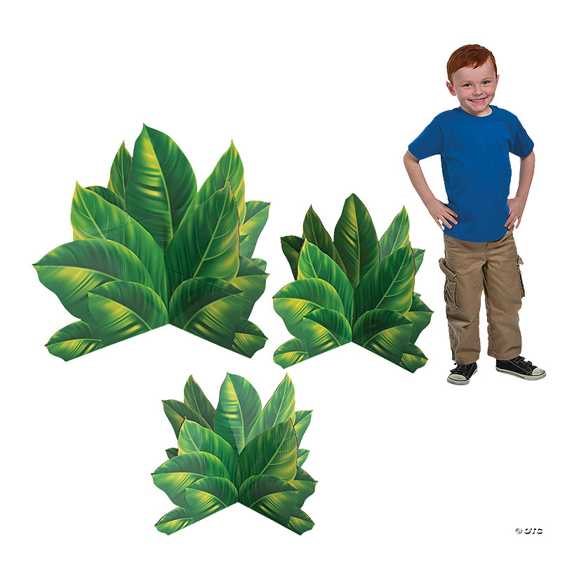 18" - 33 1/4" 3D Tropical Plant Stand-Ups - 3 Pc. Image