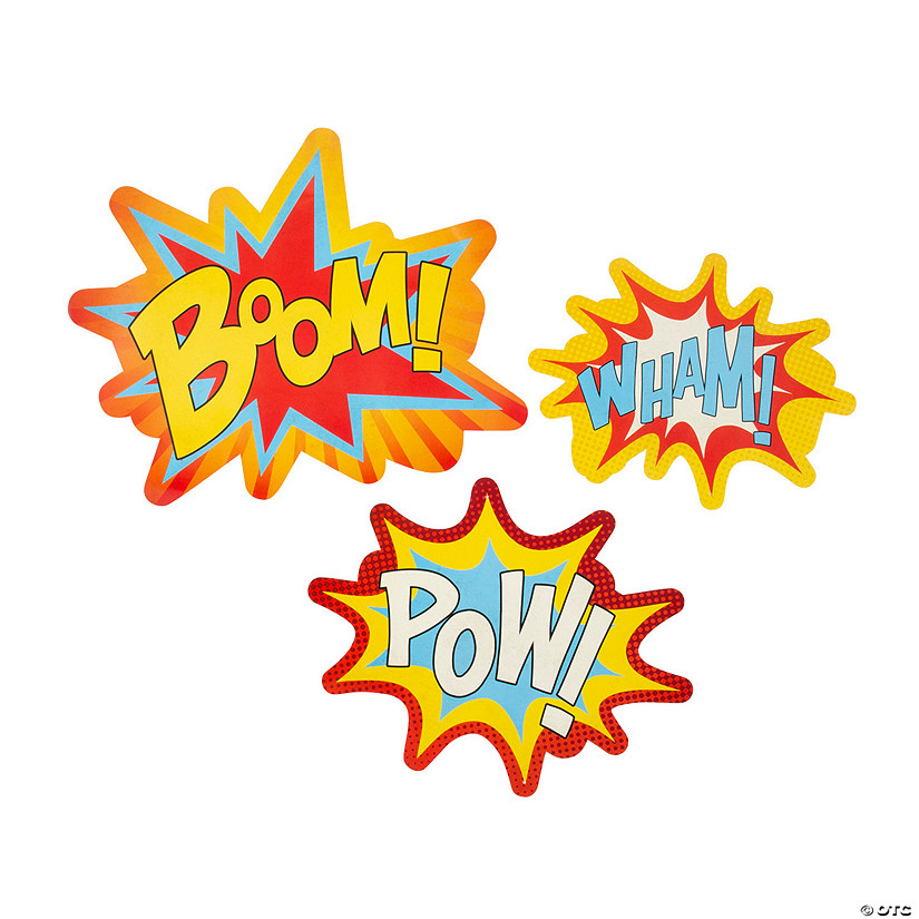 18" Crash, Boom, Bang Ceiling Decorations - 3 Pc. Image