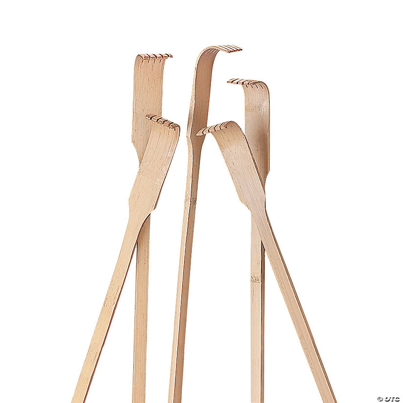 18" Extended Classic Wooden Back Scratchers - 12 Pc. Image