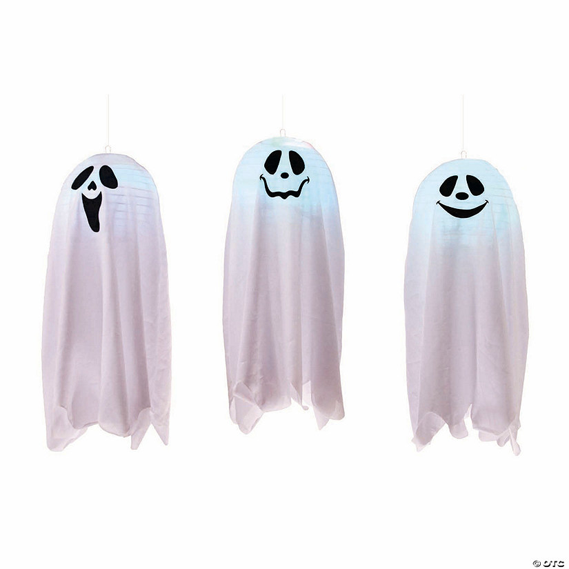 18" Light-Up Color Change Happy Pop-Open Ghost Image