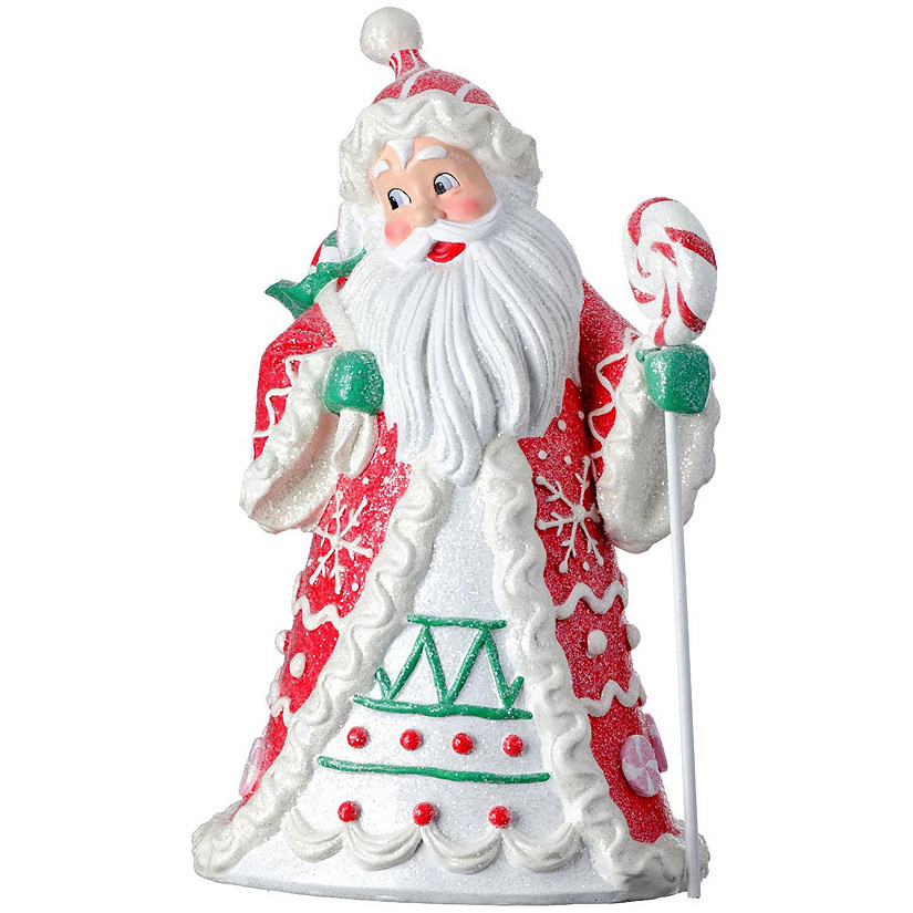 18" Resin Candylicious Santa Red/Green Image