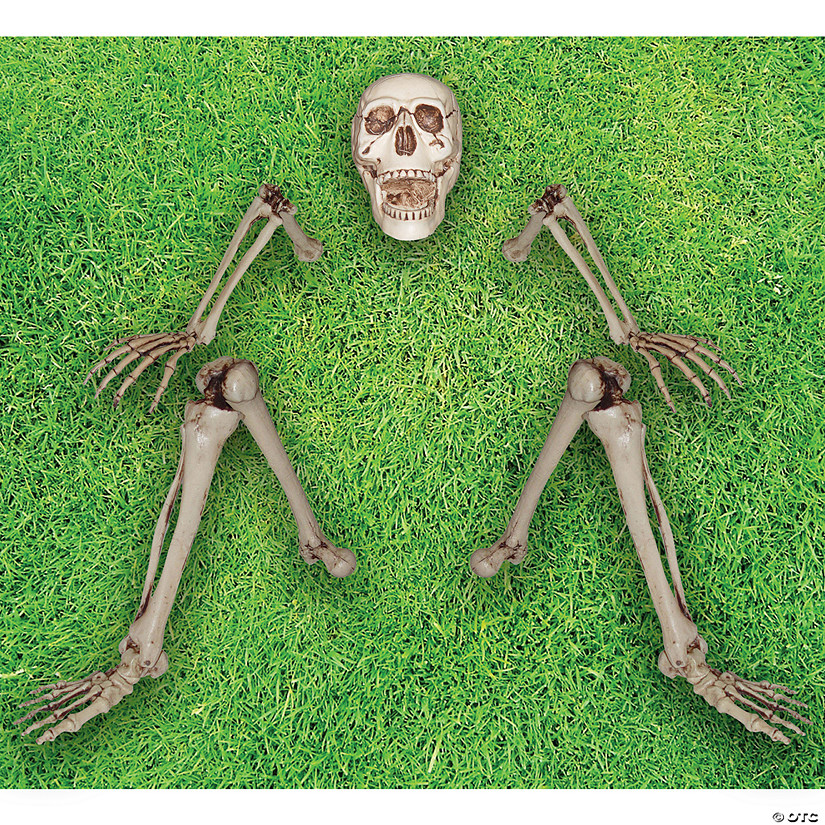 18" Skeleton Groundbreaker Decoration Image