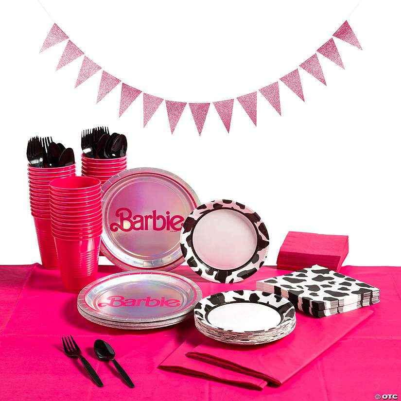 182 Pc. Western Barbie&#8482; Tableware Kit for 24 Guests Image