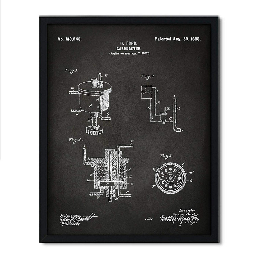1898 Carburetor Patent 8.5x11in Image