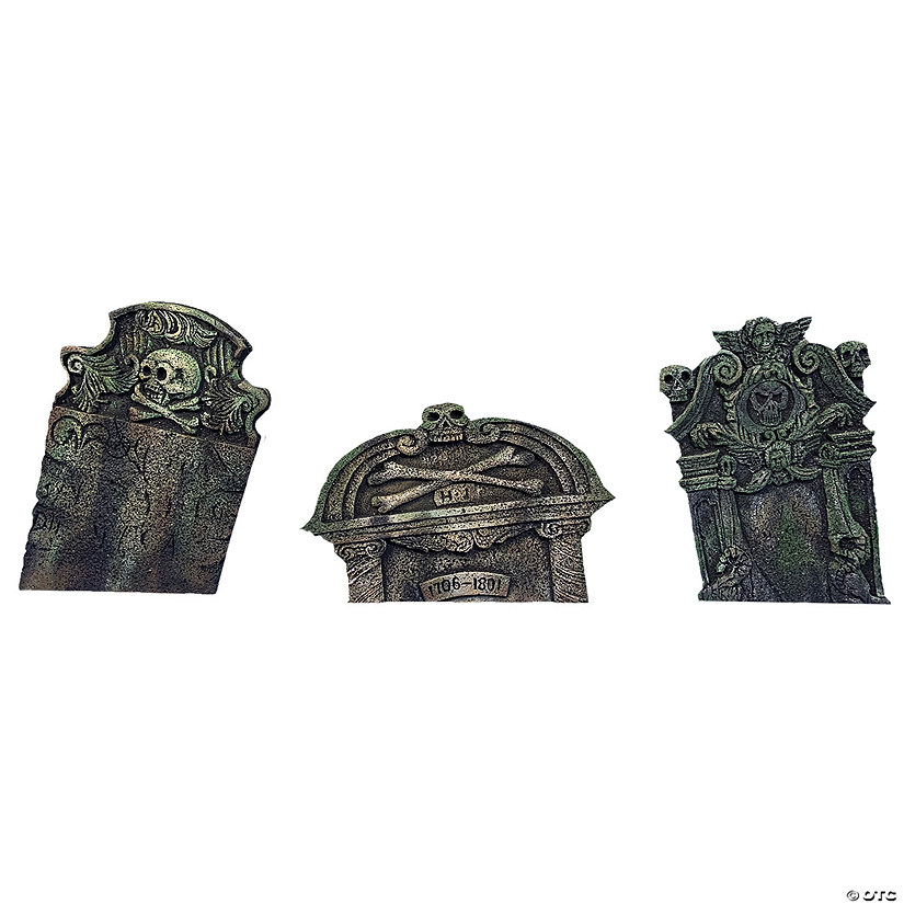 18th Century Gravestone Set - 3 Pc. Image