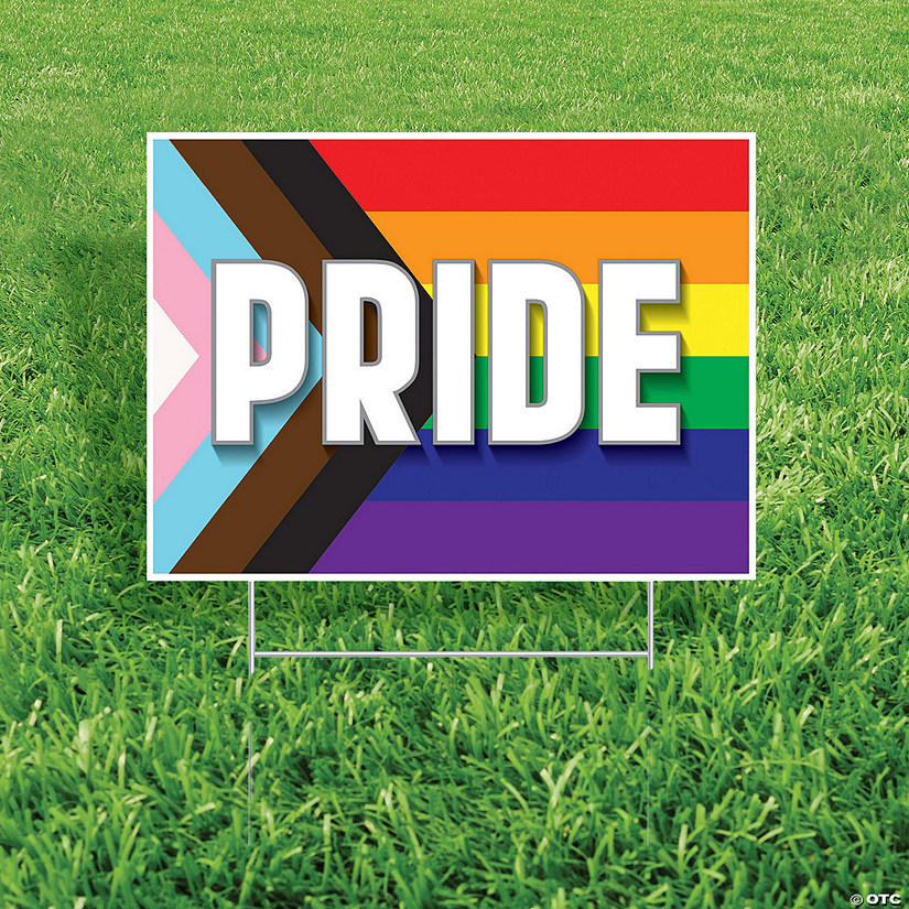 19 1/2" x 13" Pride Flag Yard Sign Image