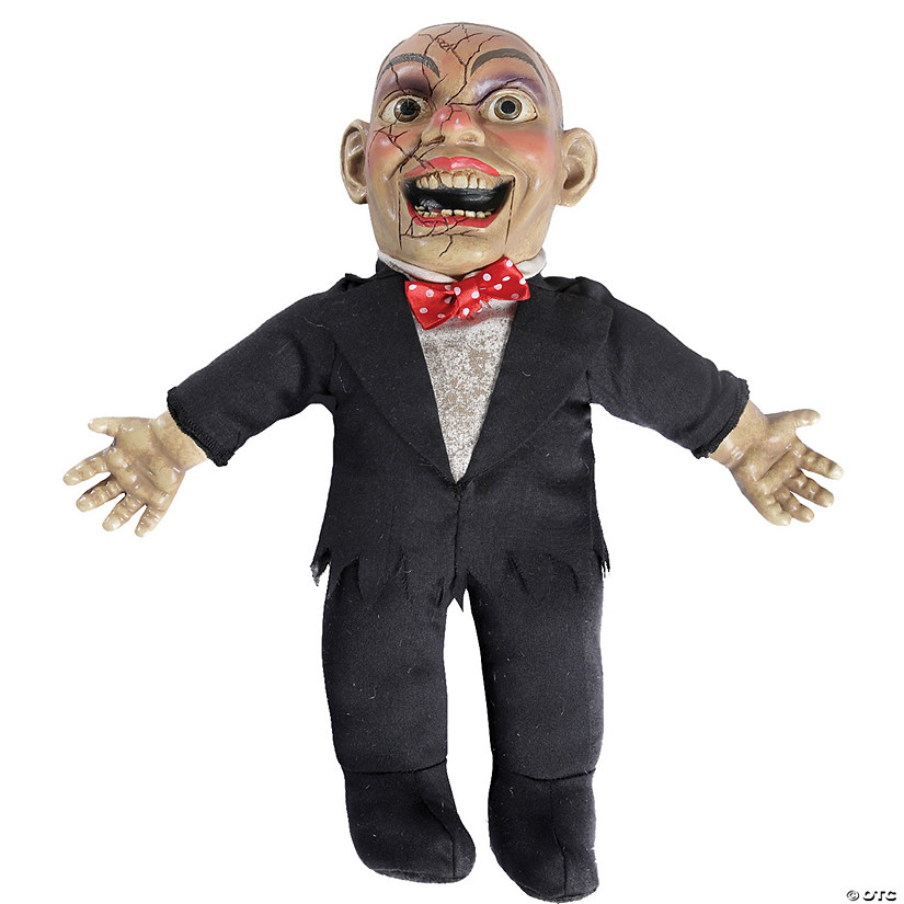 19" Talking Cracked Charlie Doll Halloween Decoration Image