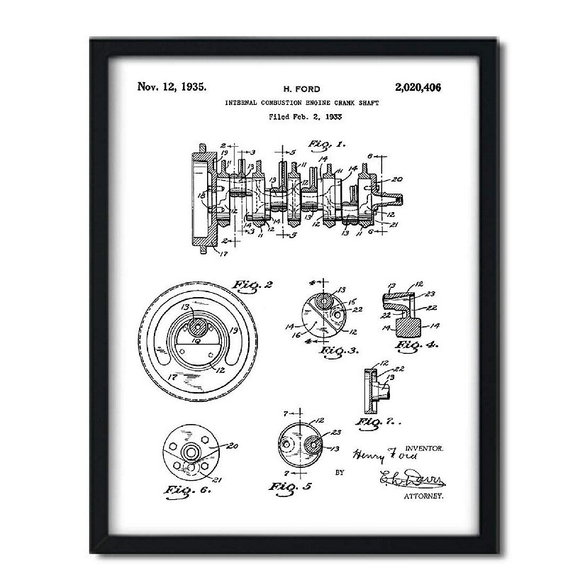 1933 Crankshaft Engine 1Pk 8.5x11in Image