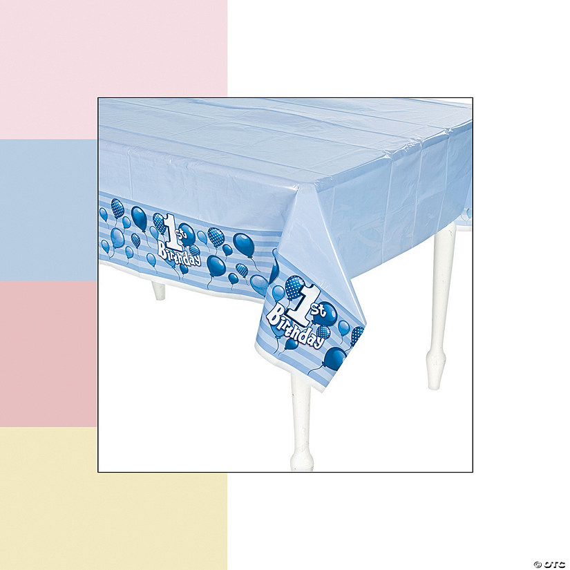 1st Birthday Plastic Tablecloth Oriental Trading