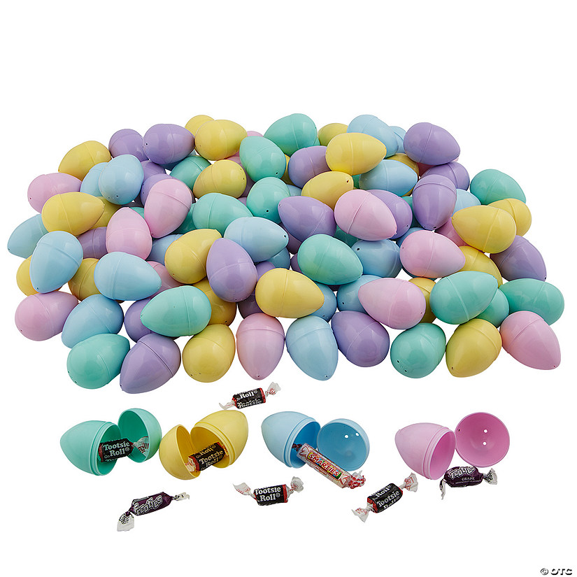2 1/2" Bulk 1000 Pc. Candy-Filled Plastic Easter Eggs Image
