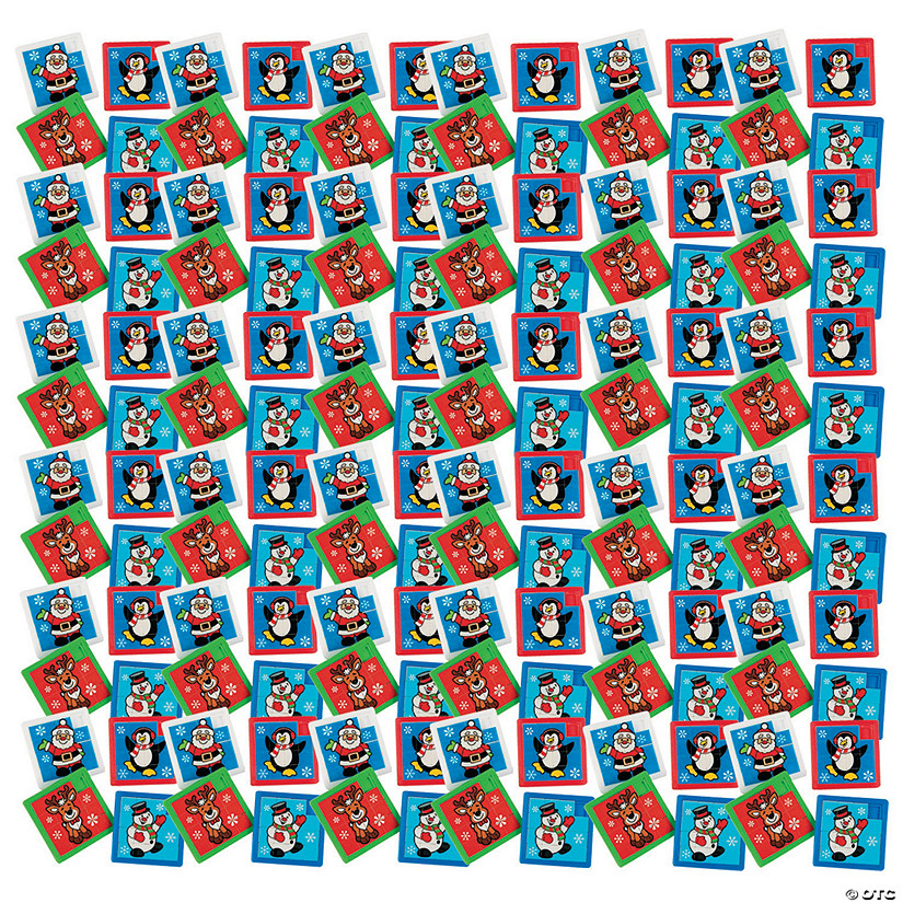 2 1/2" Bulk 144 Pc. Mini Holiday Characters Plastic Slide Puzzles Image