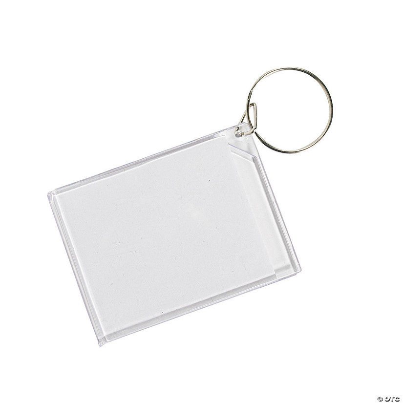 2 1/2&quot; Bulk 48 Pc. DIY Clear Plastic Keychains Image