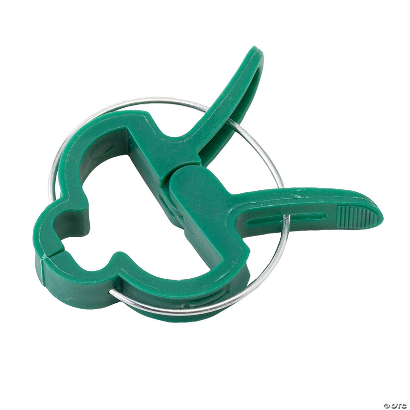 2 1/2" Bulk 48 Pc. Large Green Plastic Climbing Plant Clips Image
