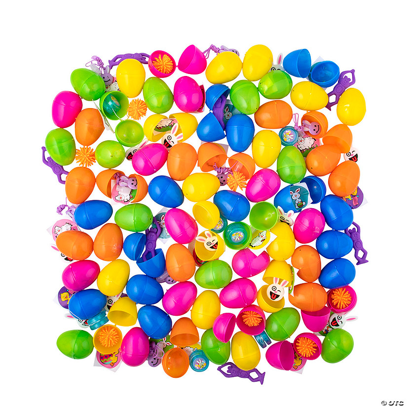 2 1/2" Bulk 5000 Pc. Deluxe Toy-Filled Plastic Easter Eggs Image