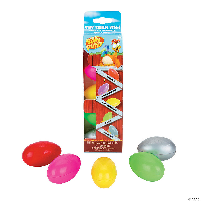 2 1/2" Crayola<sup>&#174;</sup> Silly Putty Eggs Party Pack - 5 Pc. Image