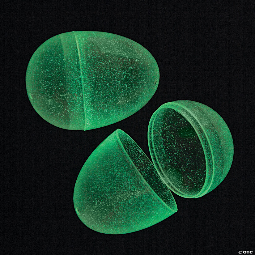 2 1/2" Glow-in-the-Dark Plastic Easter Eggs - 72 Pc. Image