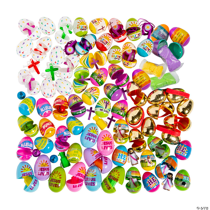 2 1/2" Mega Bulk 1008 Pc. Religious Toy-Filled Easter Egg Assortment Image