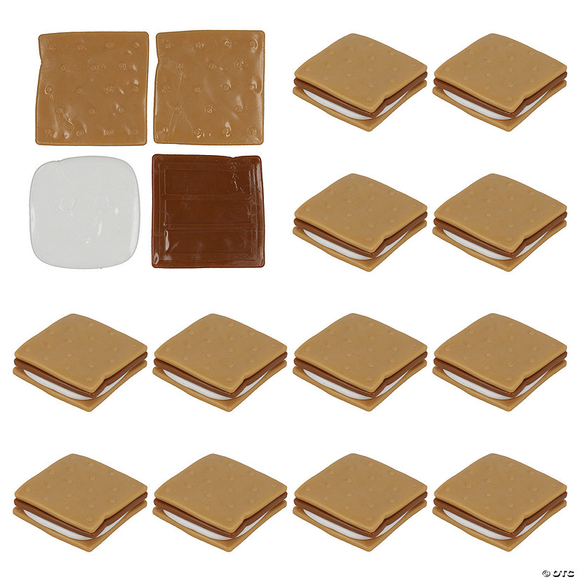 2 1/2&quot; Sticky Smiling S'more Plastic Stacking Toys &amp;#8211; 12 Pc.   Image