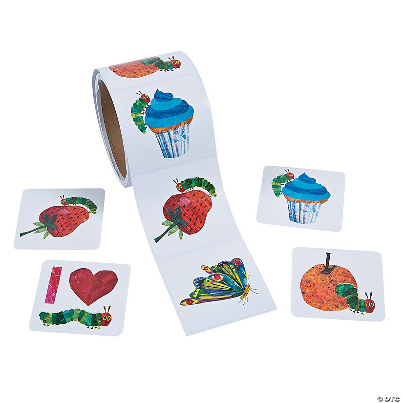 2 1/2" World of Eric Carle The Very Hungry Caterpillar&#8482; Paper Sticker Roll - 100 Pc. Image