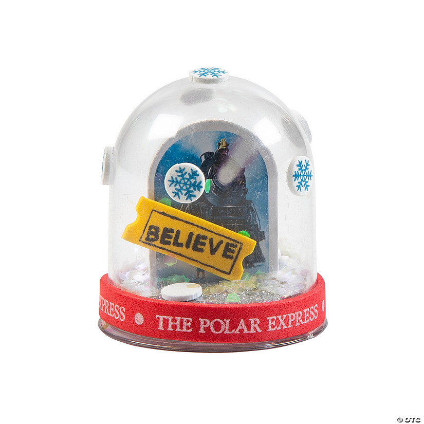 2 1/2" x 2 1/4" The Polar Express&#8482; Christmas Glitter Snow Globe Craft Kit - Makes 12 Image