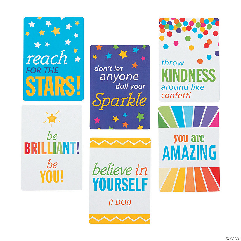 2 1/2" x 3 1/2" Bulk 48 Pc. Mini Encouragement & Inspiration Paper Cards Image