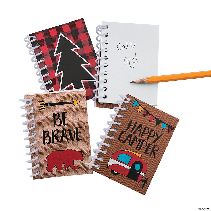 2 1/2" x 3 1/2" Mini Adventure Paper Spiral Notebooks - 24 Pc. Image