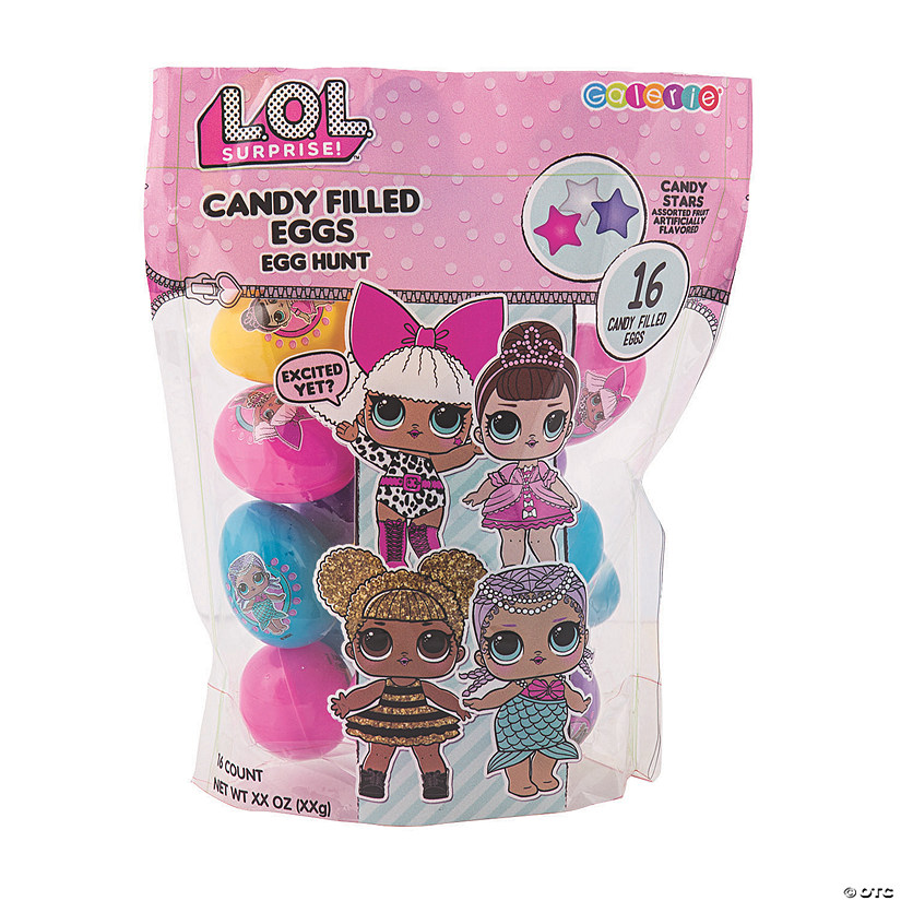 2 1/4" L.O.L. Surprise!&#8482; Candy-Filled Plastic Easter Eggs - 16 Pc. Image