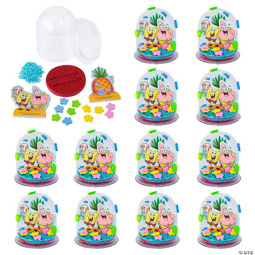 2 1/4&quot; x 2 1/2&quot; SpongeBob Squarepants&amp;#8482; Glitter Globe Craft Kit - Makes 12 Image