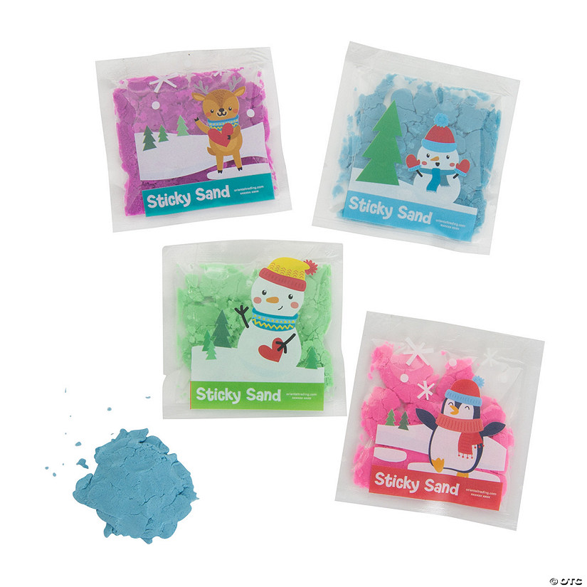 2 1/4" x 3" Bulk 48 Pc. Winter Sticky Sand Handout Packets Image