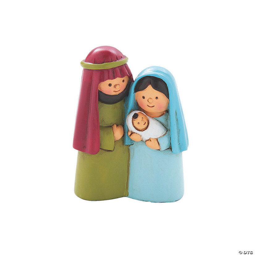 2 1/4" x 3" Tiny Holy Family Multicolor Resin Figurines - 12 Pc. Image