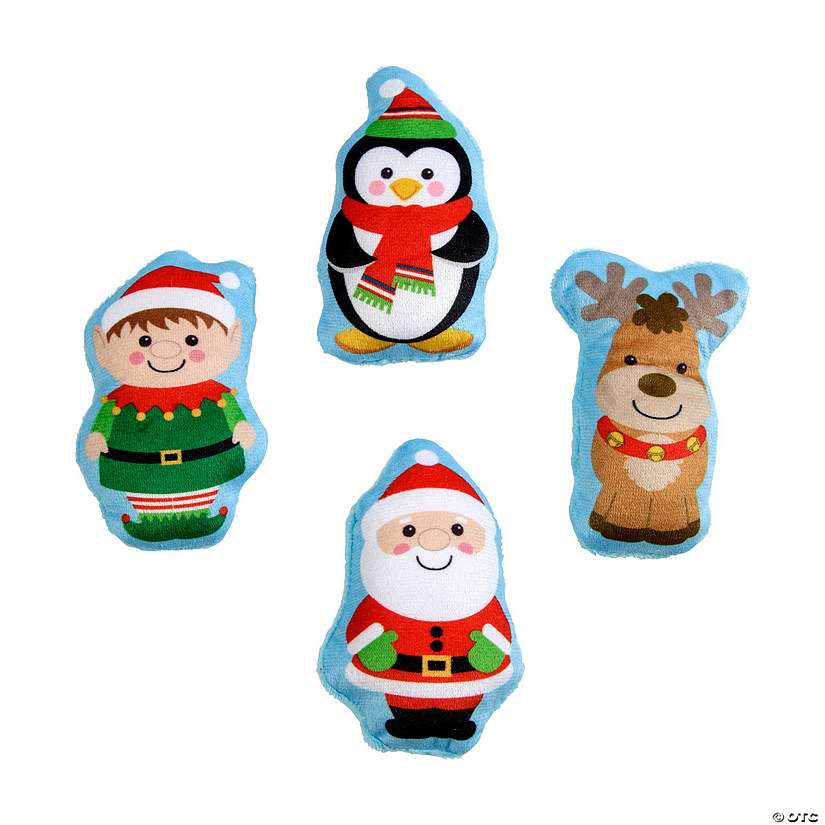 2 1/4" x 4" Bulk 50 Pc. Stuffed Christmas Character Assortment Image