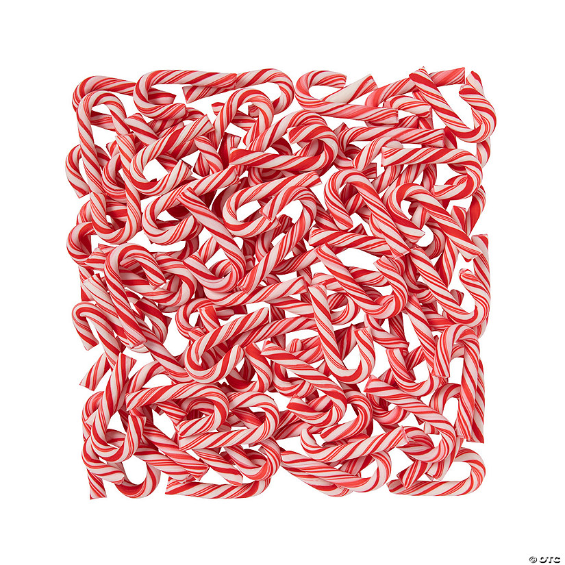 2" 1 lb. 4 oz. Mini Classic Peppermint Candy Canes - 100 Pc. Image