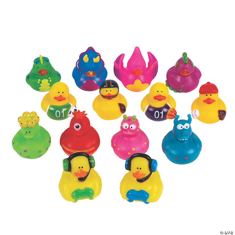 2" - 2 1/4" Bulk 48 Pc. Colorful & Cool Rubber Ducks Assortment Image