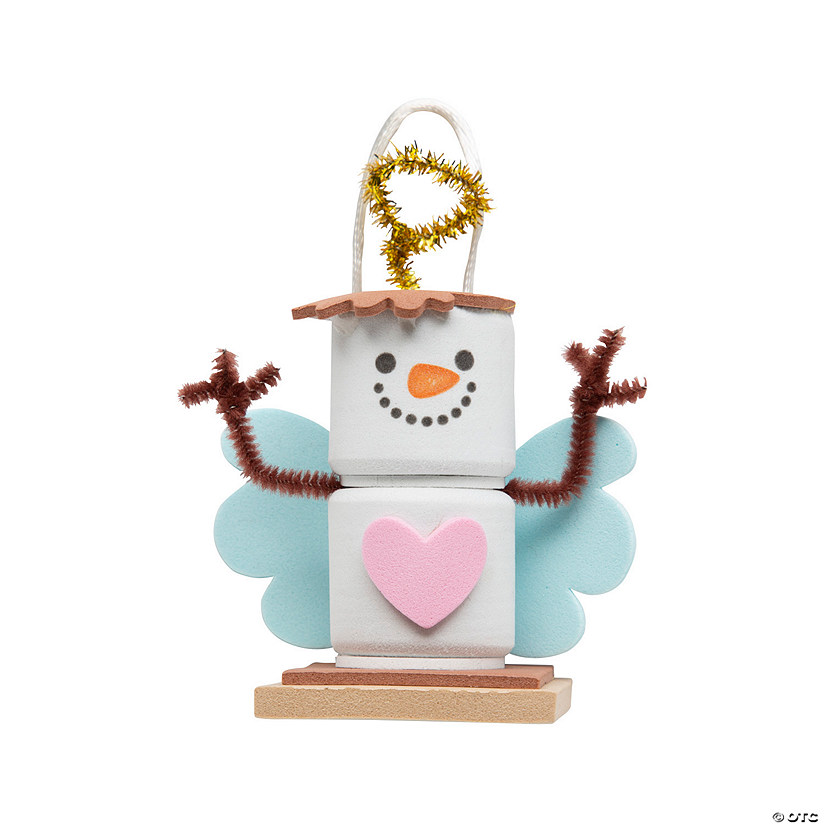 2 3/4" x 3" S&#8217;More Angel Christmas Ornament Craft Kit - Makes 12 Image