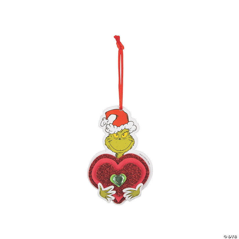 2 3/4" x 4" Dr. Seuss&#8482; The Grinch Growing Heart Christmas Ornament Craft Kit - Makes 12 Image