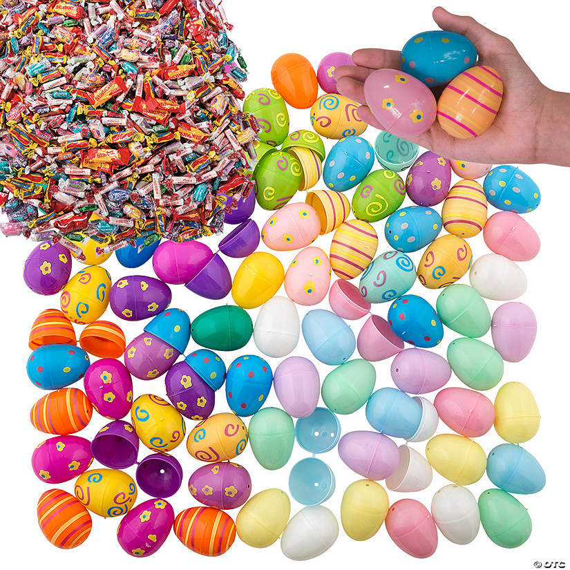2" Bulk 1864 Pc. Mega Plastic Easter Egg & Candy Filler Kit Image