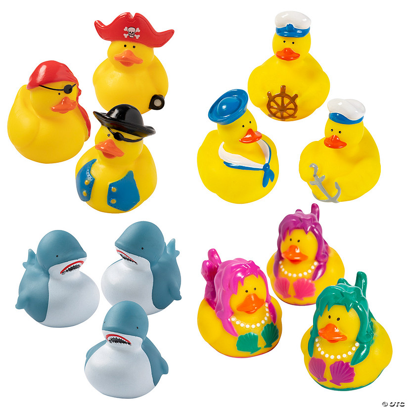 2" Bulk 48 Pc. Sailing the Seas Rubber Duck Assortment Kit Image