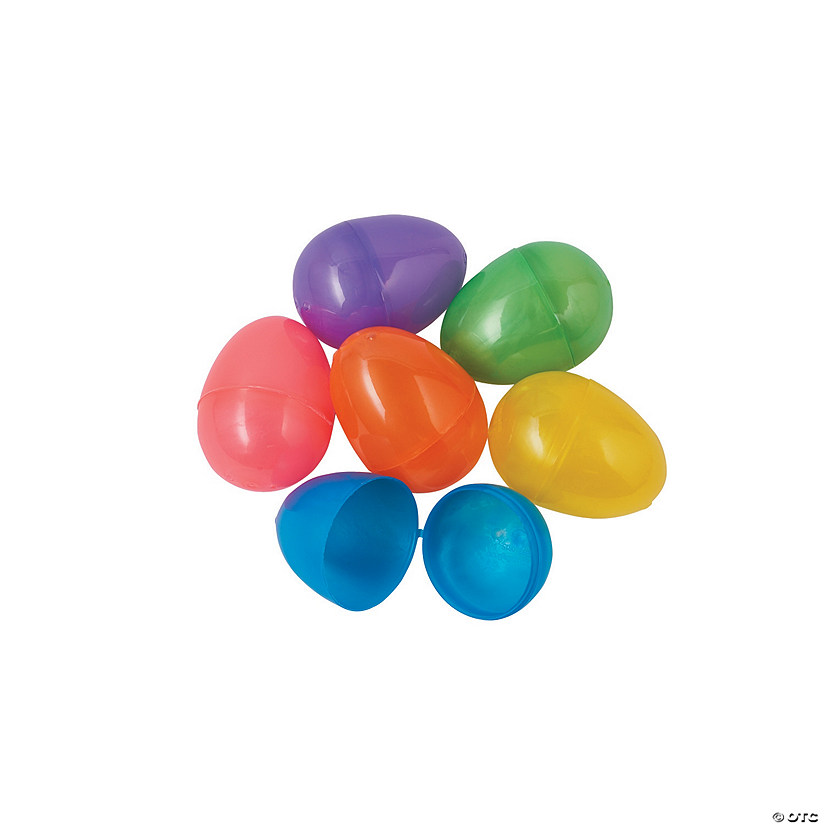 2&quot;  Bulk Bright Pealized Plastic Easter Eggs Image