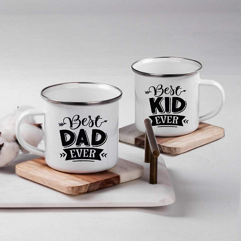 2 Campfire Mug Best Dad Ever/Best Kid Image