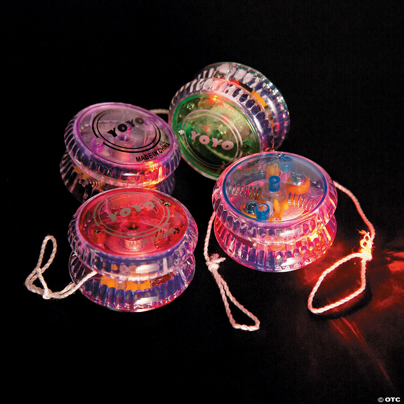 2" Colorful Light-up Champion Plastic YoYos - 12 Pc. Image