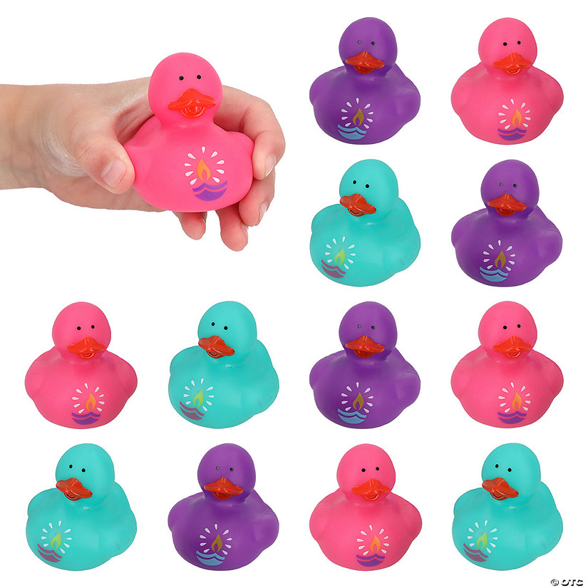 2" Diwali Lantern-Themed Rubber Ducks - 12 Pc. Image