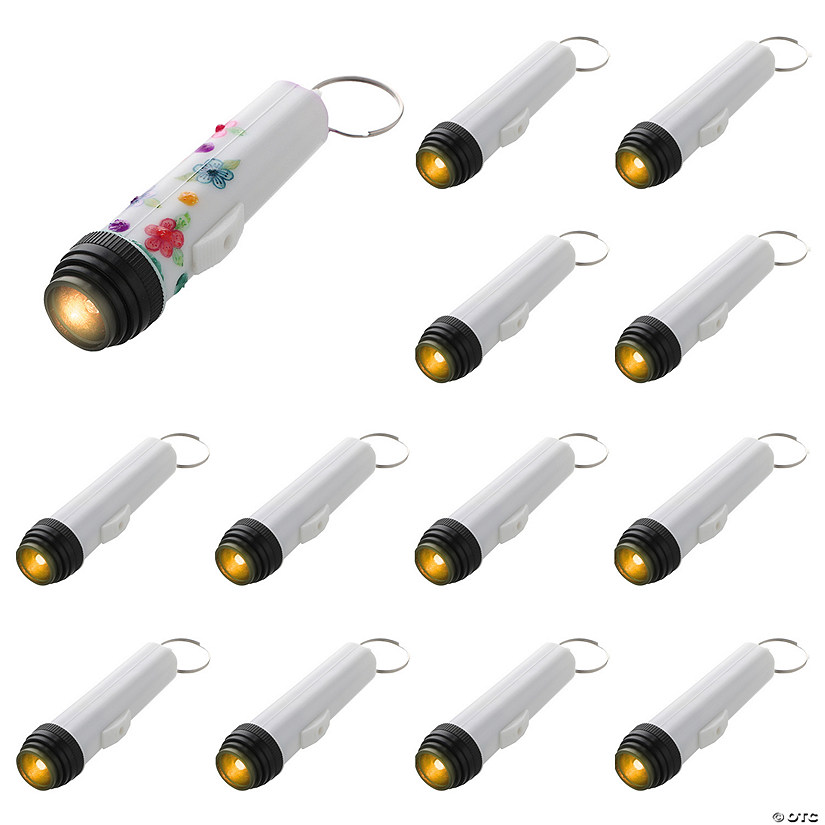 2&quot; DIY Mini Flashlight Keychains - 12 Pc. Image