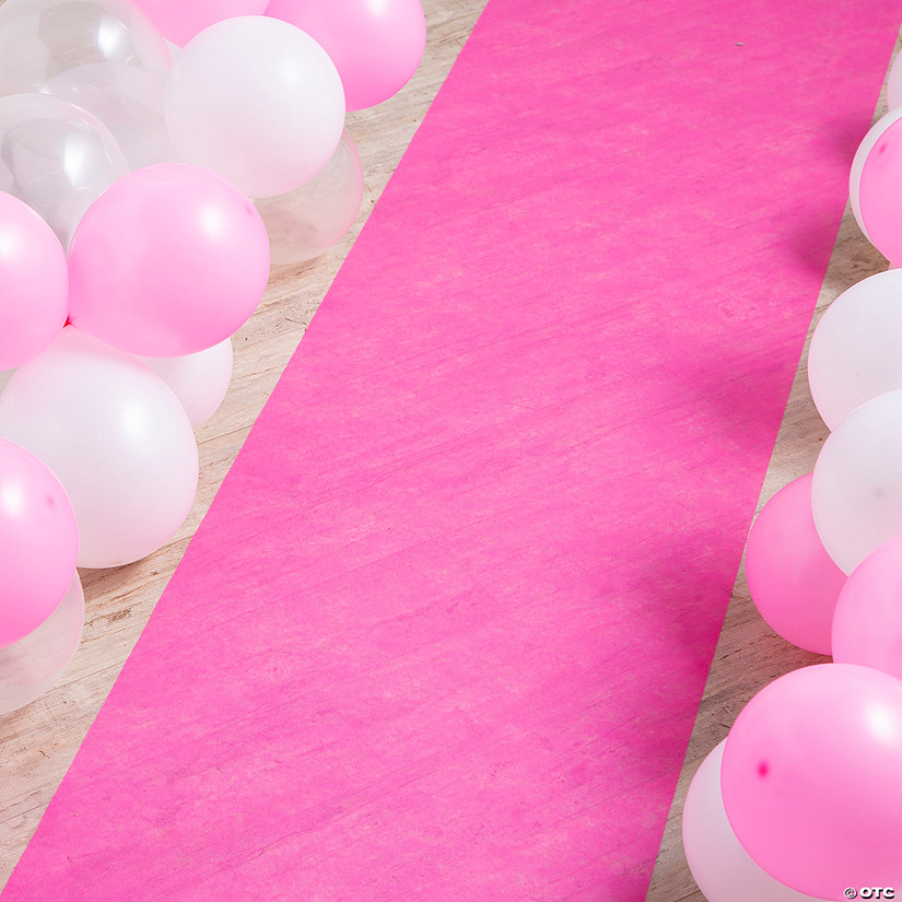 2 Ft. x 15 Ft. Pink Nonwoven Polyester Aisle Runner Image