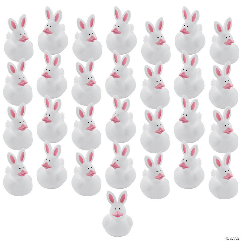 2" Mega Bulk 720 Pc. Easter Bunny White Rubber Ducks Image