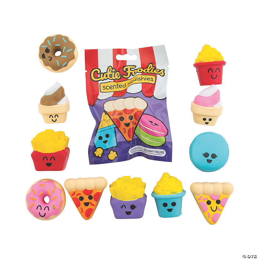 2" Mini Cutie Foods Scented Foam Squishies Blind Bags - 12 Pc. - Less Than Perfect Image