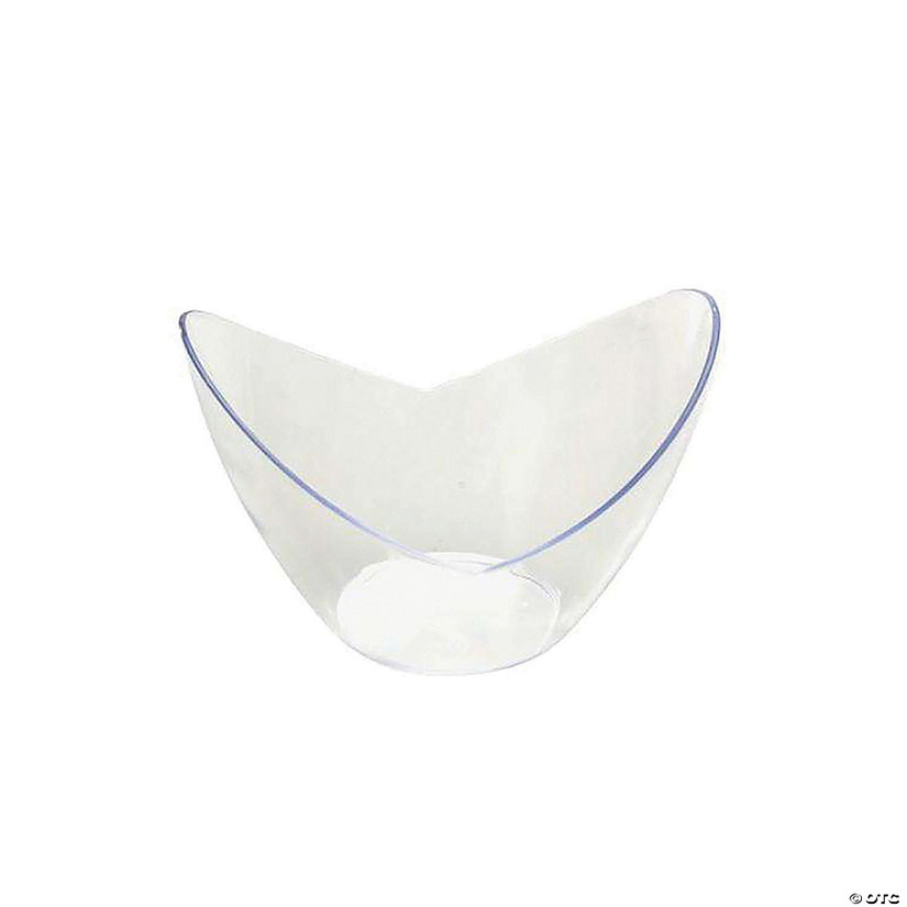 2 oz. Clear Small Disposable Plastic Concave Cups (132 Cups) Image