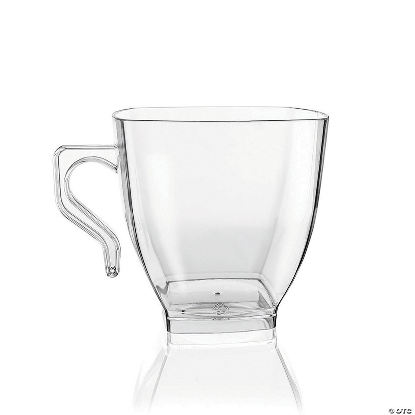 2 oz. Clear Square Plastic Mini Coffee Tea Cups (144 Cups) Image