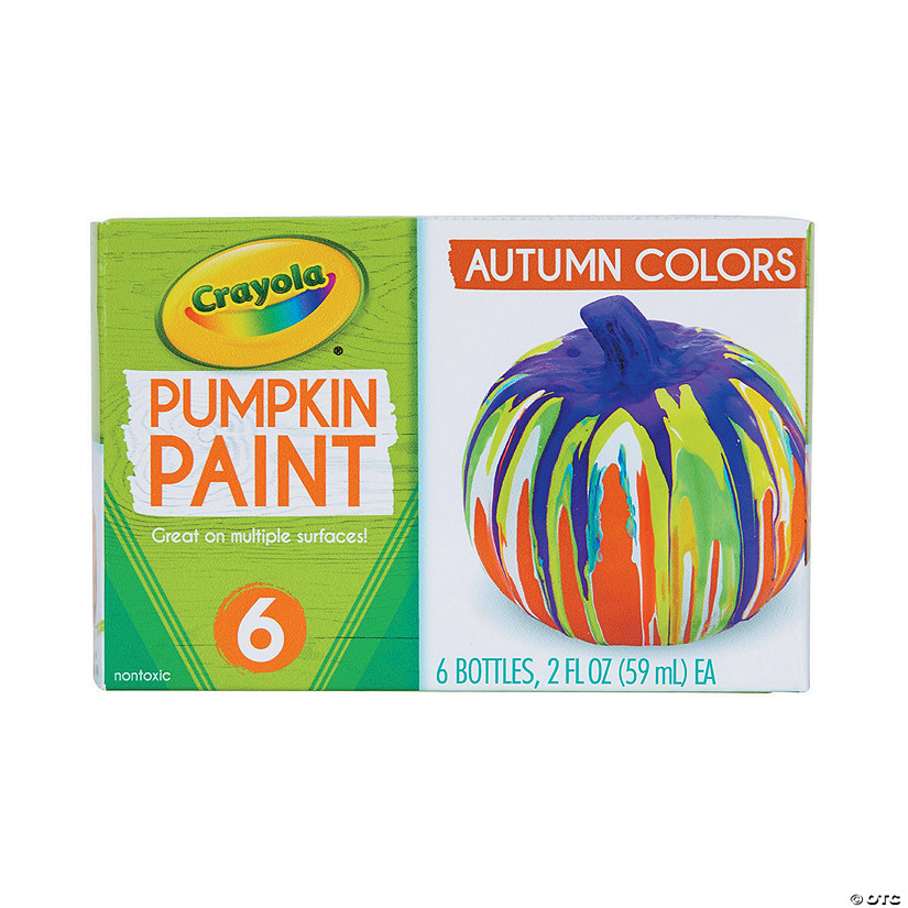 2 oz. Crayola<sup>&#174;</sup> Autumn Colors Acrylic Pumpkin Paint - Set of 6 Image